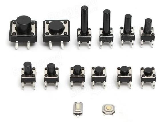 SMD 4 Pin Micro Tact Switch 6x6mm Tactile Tact Push Button Switch